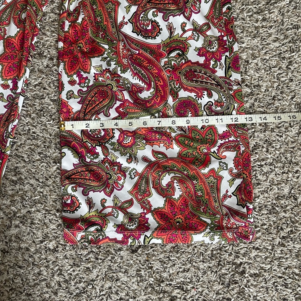 New Directions Colorful Paisley Wide-Leg Pants - Picture 10 of 10